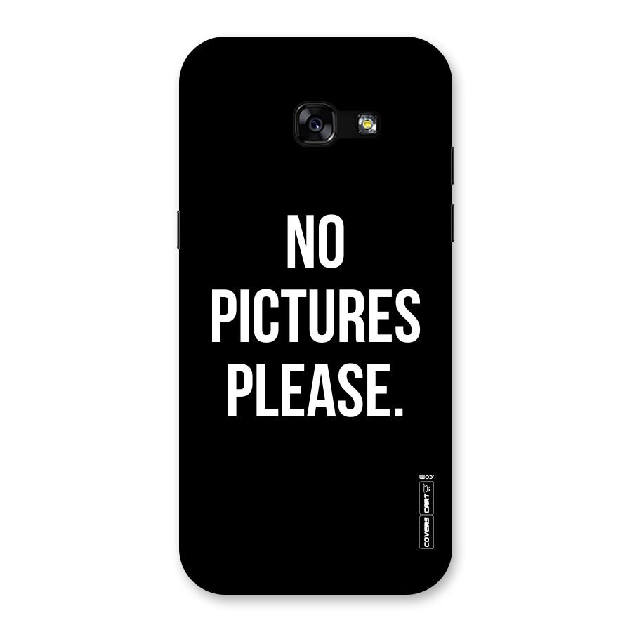 No Pictures Please Back Case for Galaxy A5 2017