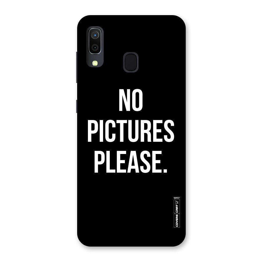 No Pictures Please Back Case for Galaxy M10s