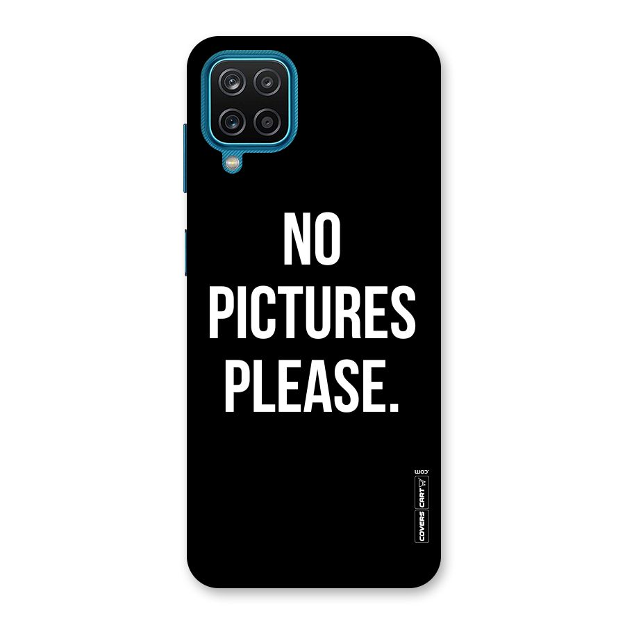 No Pictures Please Back Case for Galaxy M12