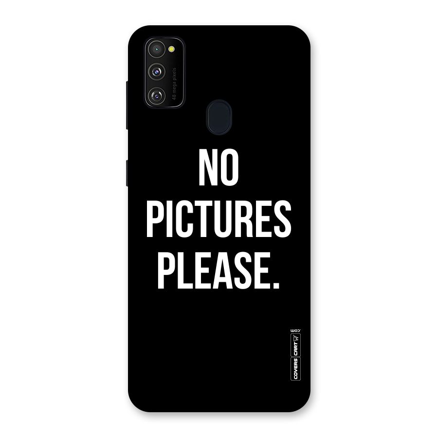 No Pictures Please Back Case for Galaxy M30s