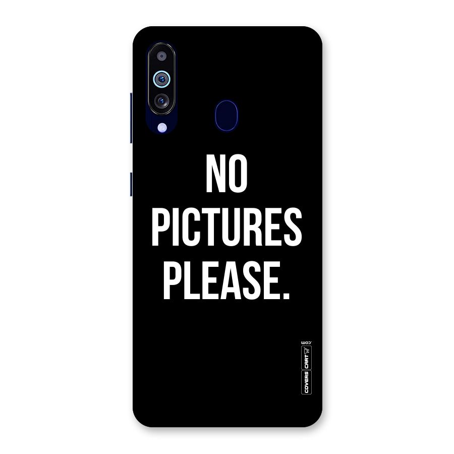 No Pictures Please Back Case for Galaxy M40