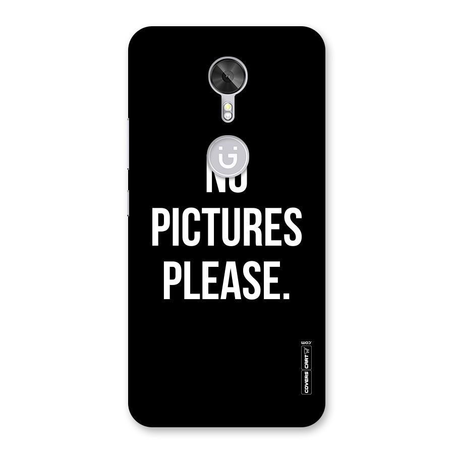 No Pictures Please Back Case for Gionee A1