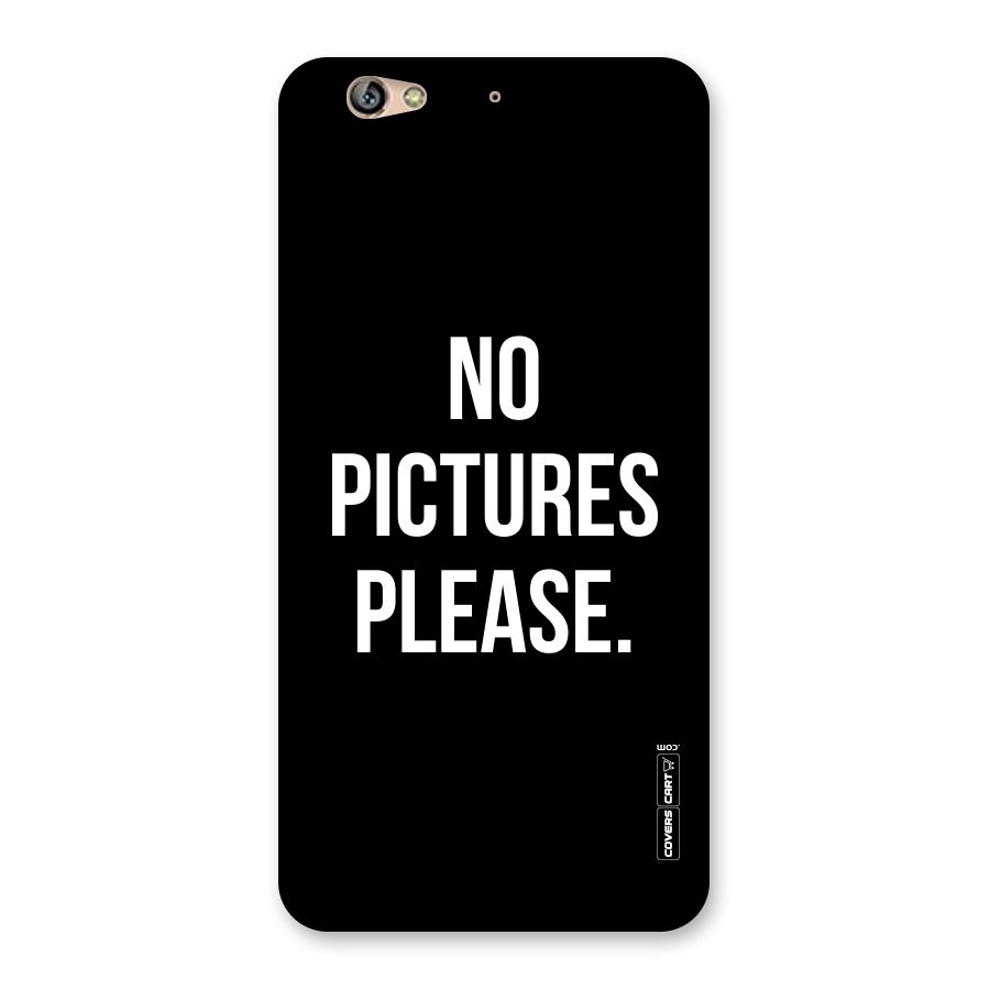 No Pictures Please Back Case for Gionee S6
