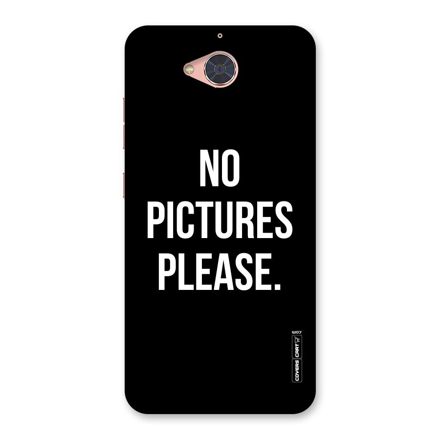 No Pictures Please Back Case for Gionee S6 Pro