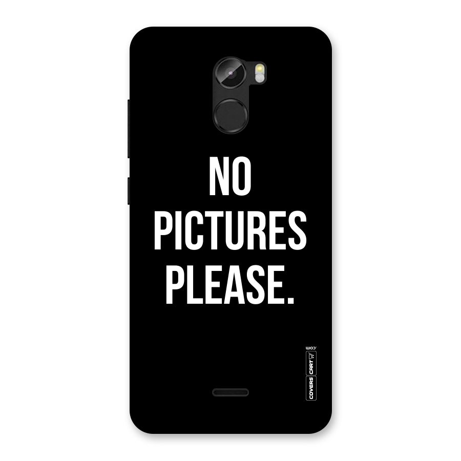 No Pictures Please Back Case for Gionee X1