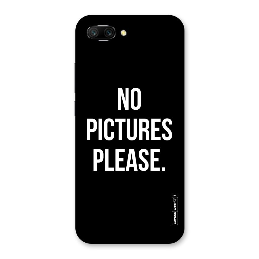 No Pictures Please Back Case for Honor 10