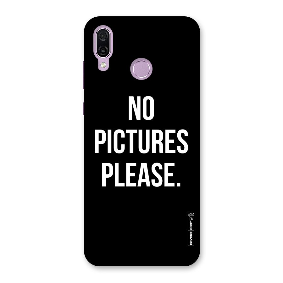 No Pictures Please Back Case for Honor Play