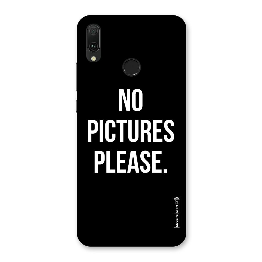 No Pictures Please Back Case for Huawei Y9 (2019)