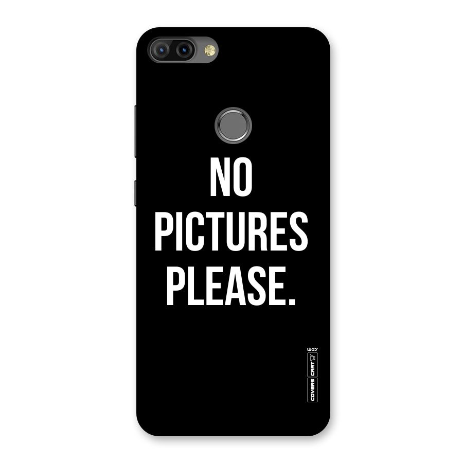 No Pictures Please Back Case for Infinix Hot 6 Pro