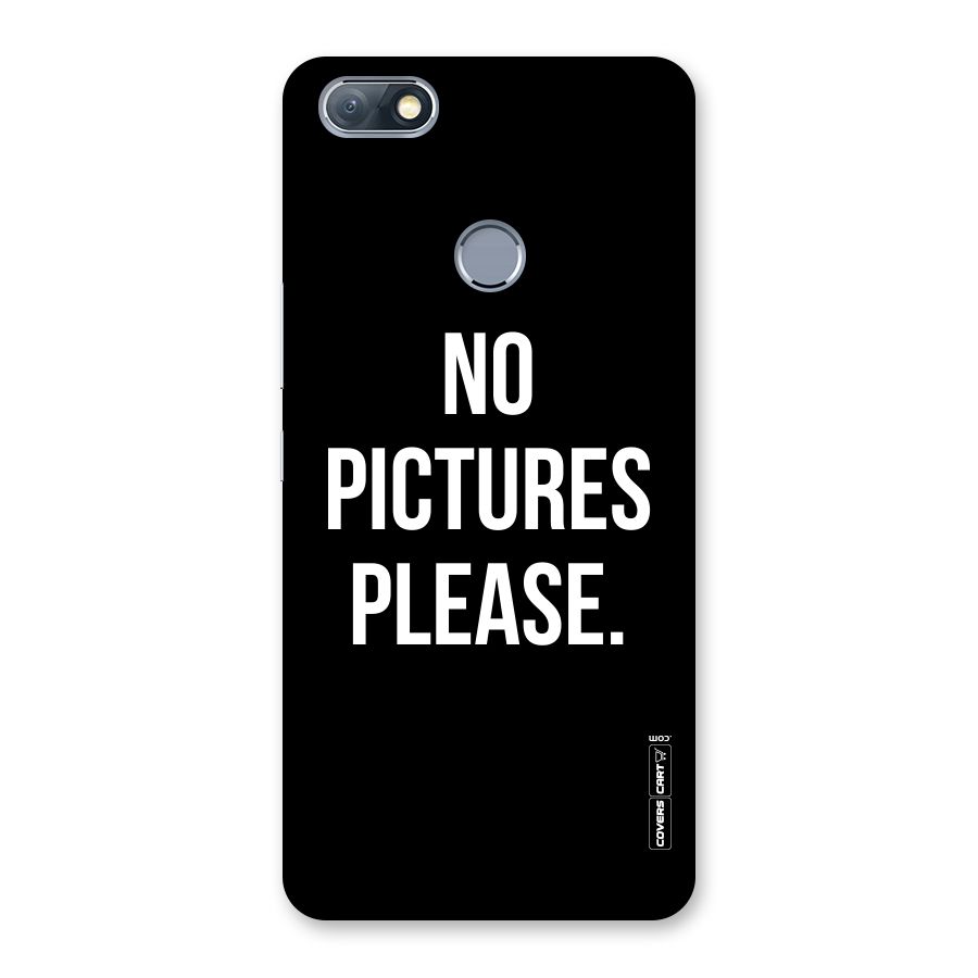 No Pictures Please Back Case for Infinix Note 5