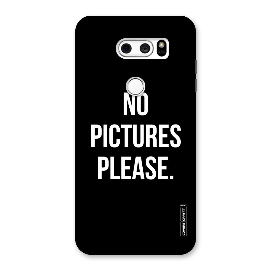 No Pictures Please Back Case for LG V30