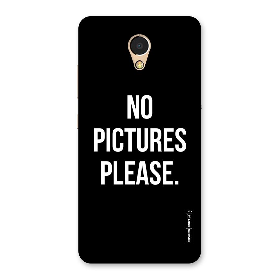 No Pictures Please Back Case for Lenovo P2