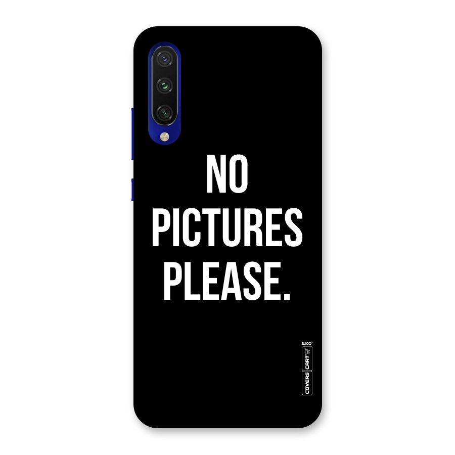 No Pictures Please Back Case for Mi A3