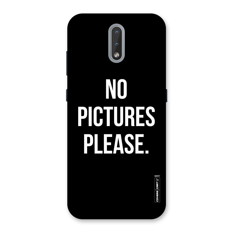 No Pictures Please Back Case for Nokia 2.3