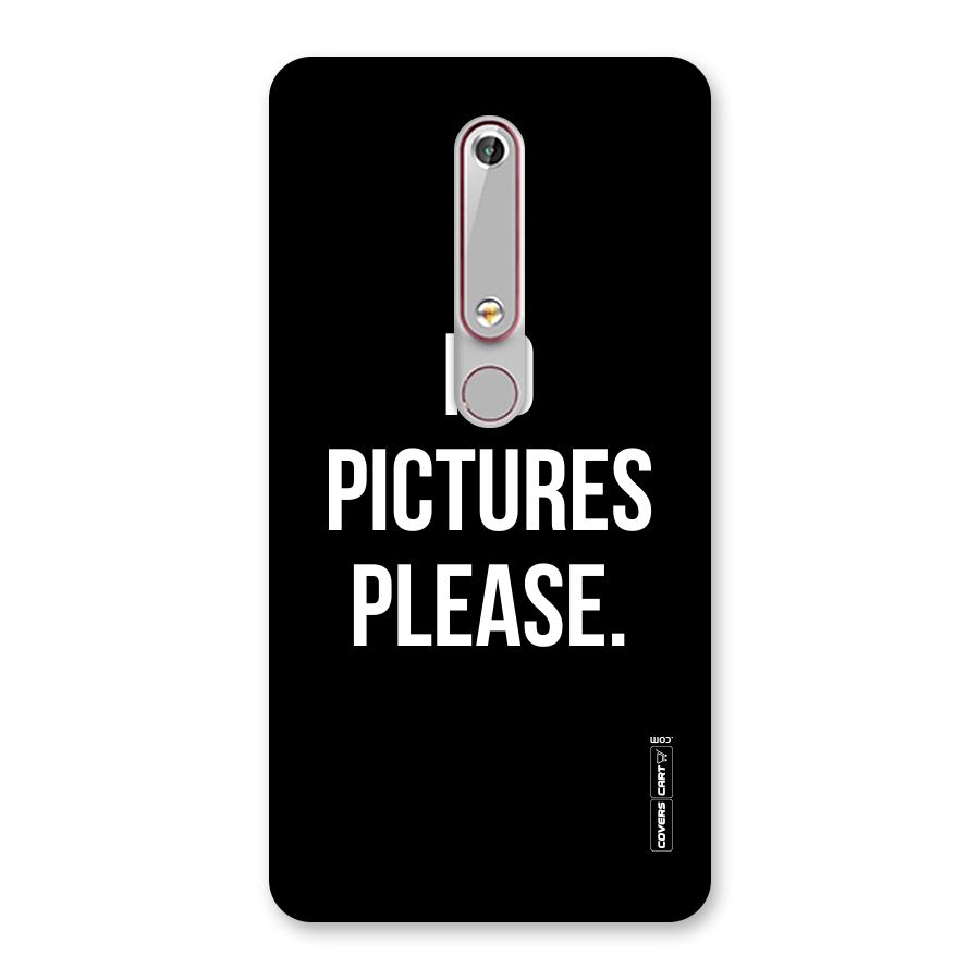 No Pictures Please Back Case for Nokia 6.1