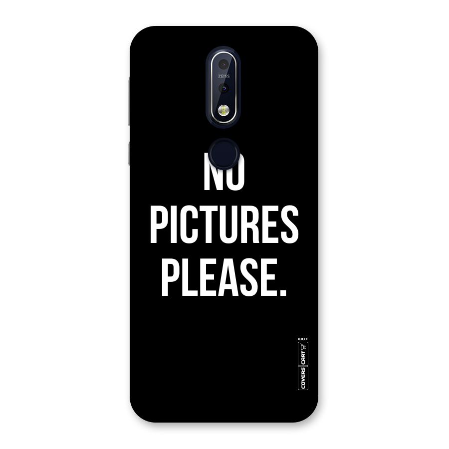 No Pictures Please Back Case for Nokia 7.1