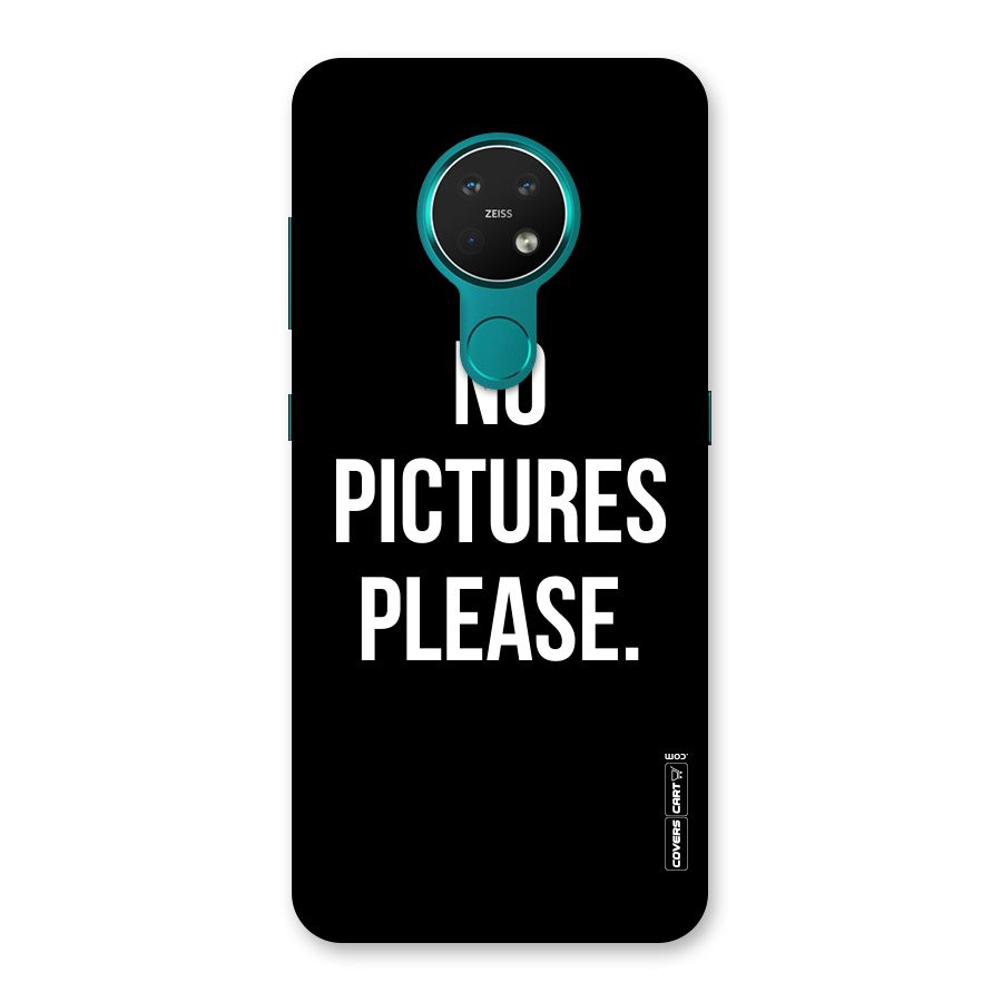 No Pictures Please Back Case for Nokia 7.2