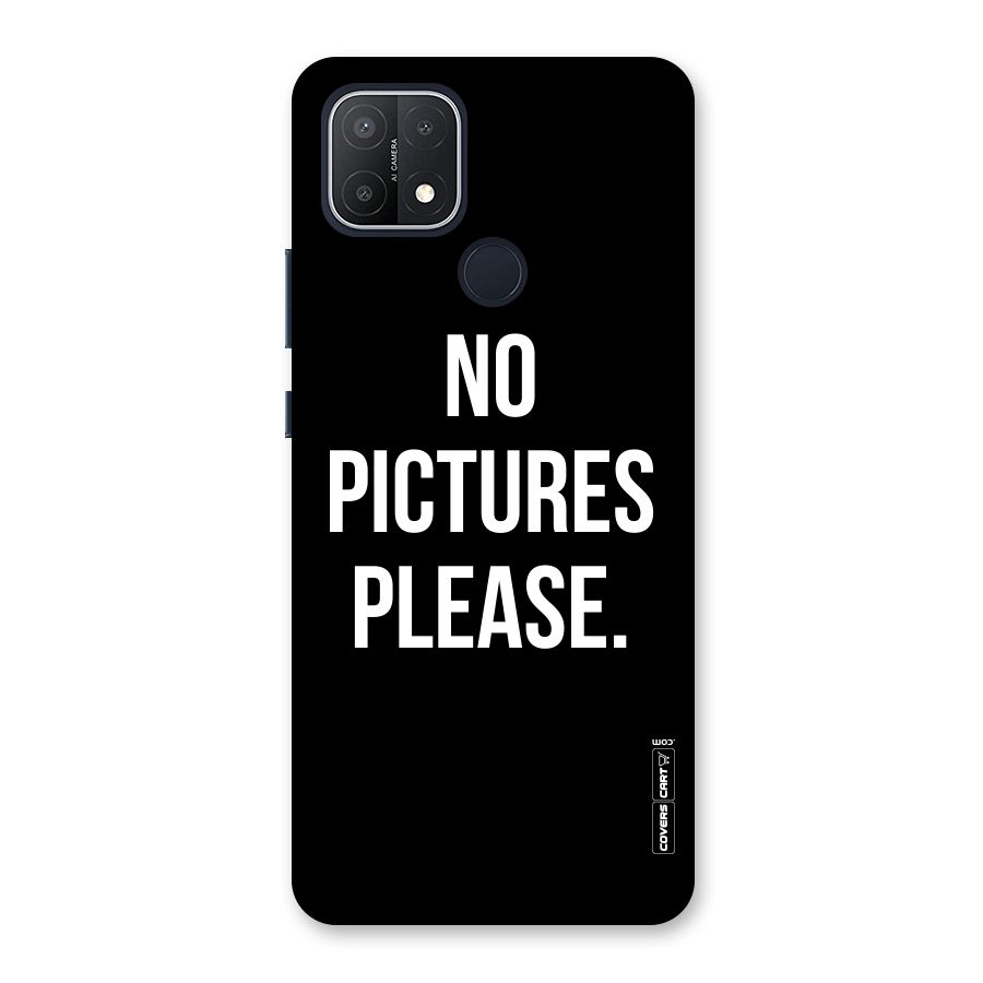No Pictures Please Back Case for Oppo A15s