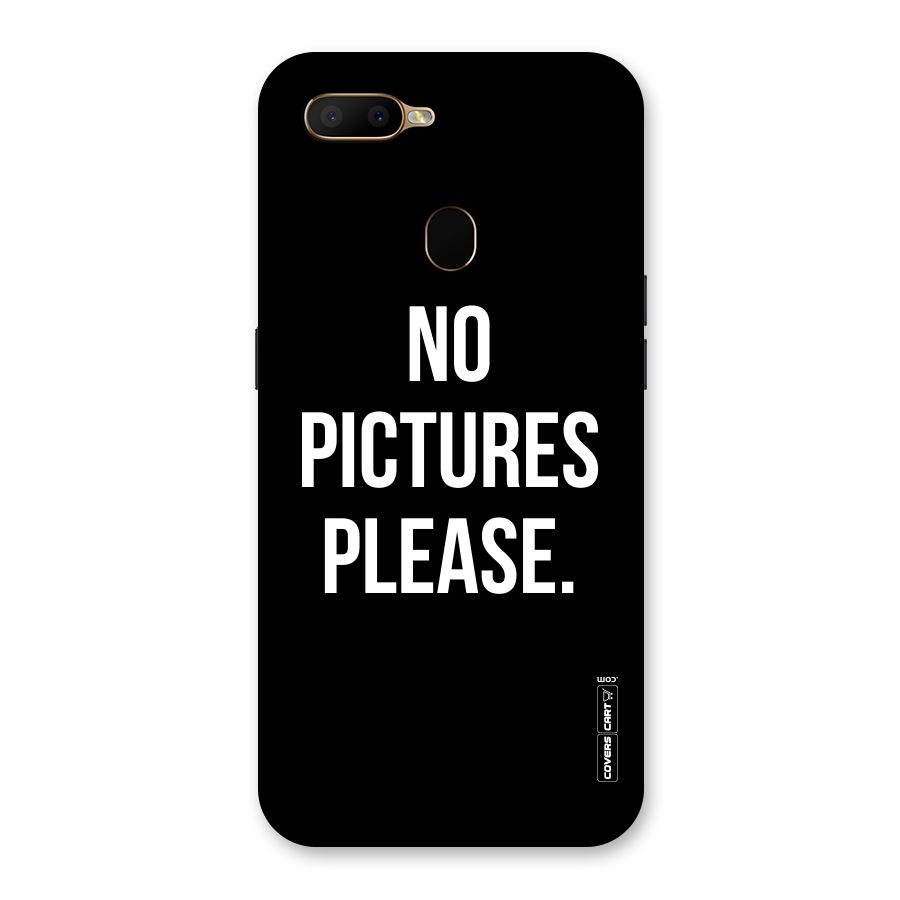 No Pictures Please Back Case for Oppo A5s