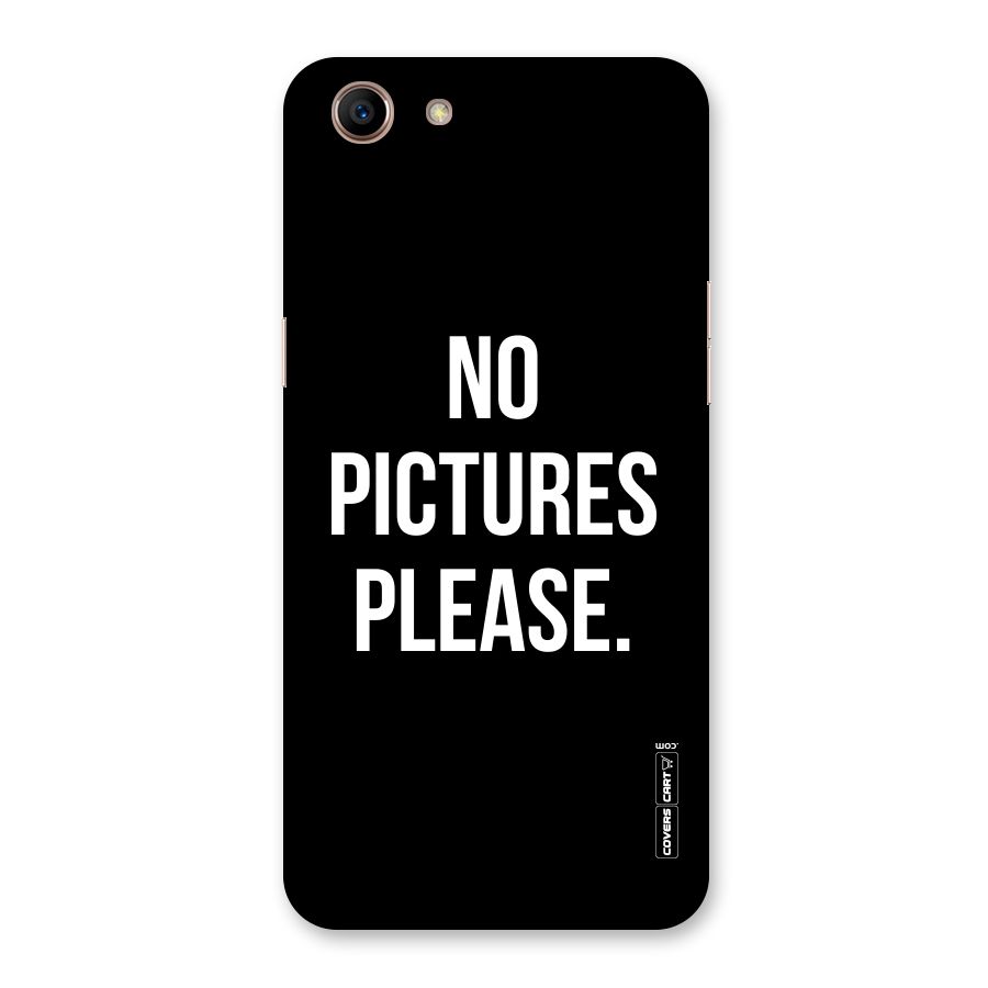 No Pictures Please Back Case for Oppo A83 (2018)