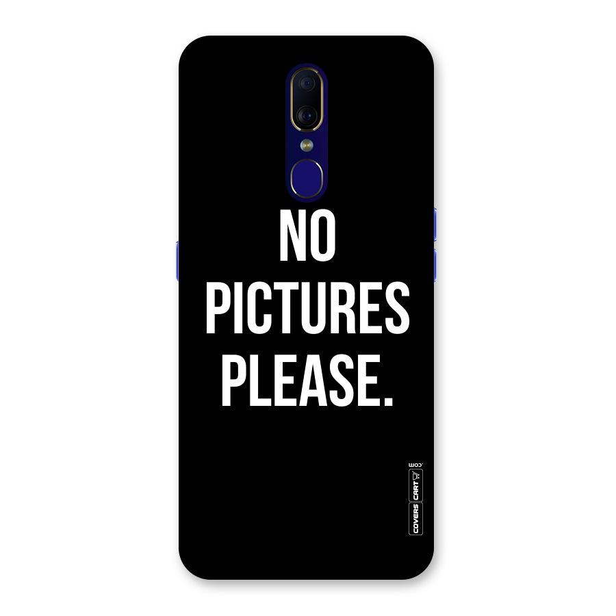 No Pictures Please Back Case for Oppo A9