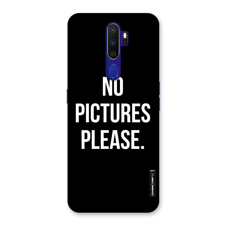 No Pictures Please Back Case for Oppo A9 (2020)