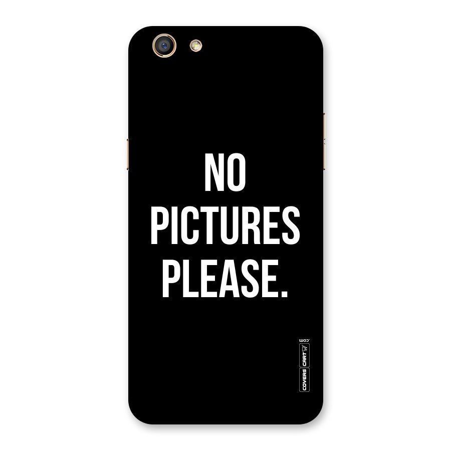 No Pictures Please Back Case for Oppo F3