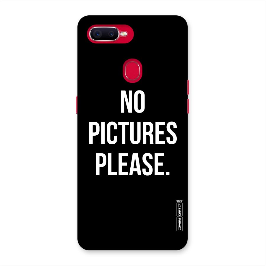 No Pictures Please Back Case for Oppo F9 Pro