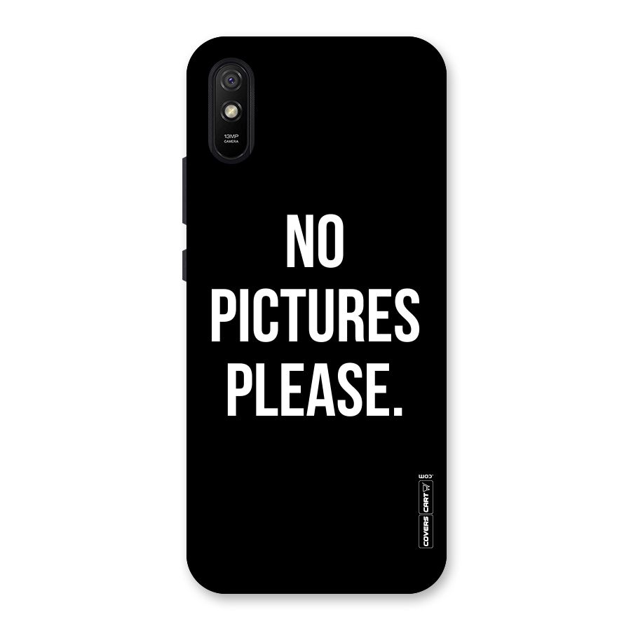 No Pictures Please Back Case for Redmi 9i