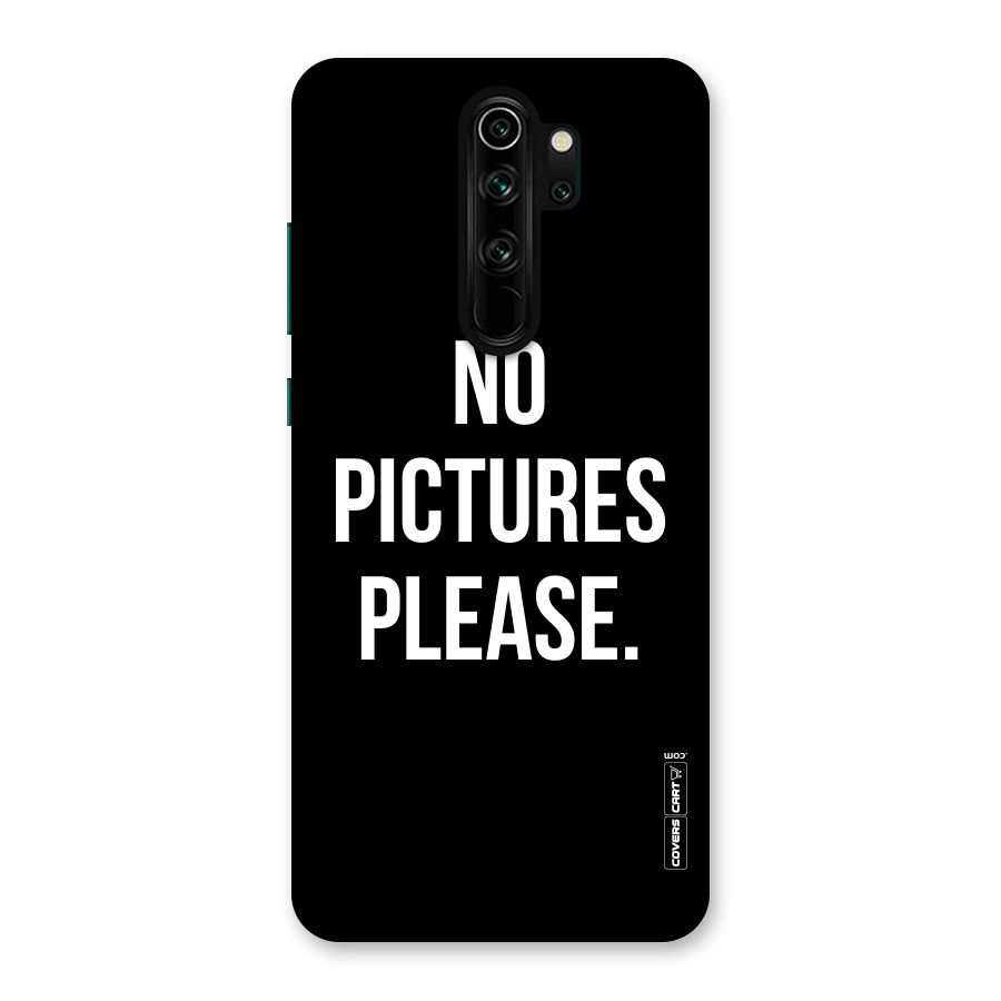 No Pictures Please Back Case for Redmi Note 8 Pro
