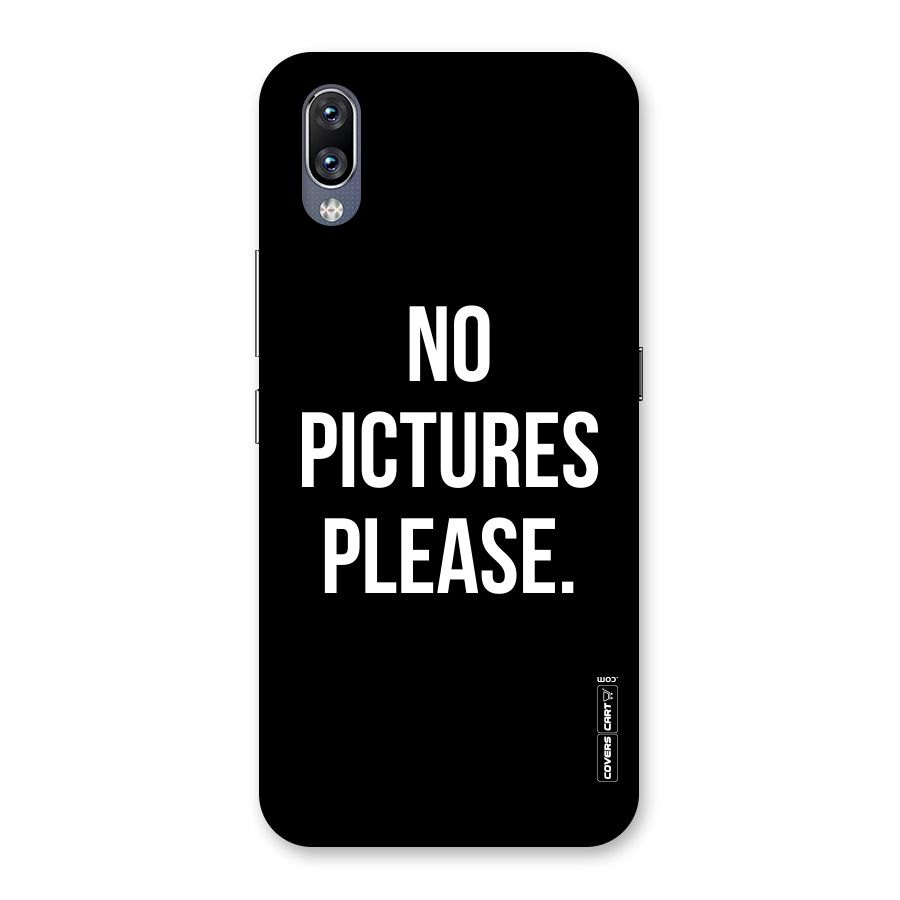 No Pictures Please Back Case for Vivo NEX