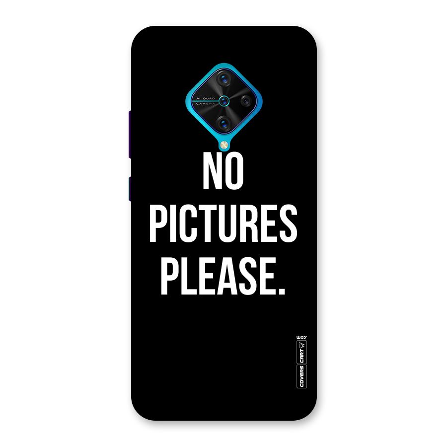 No Pictures Please Back Case for Vivo S1 Pro
