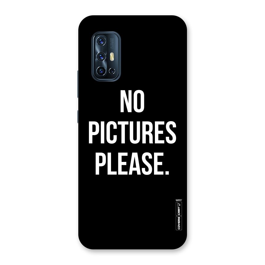 No Pictures Please Back Case for Vivo V17
