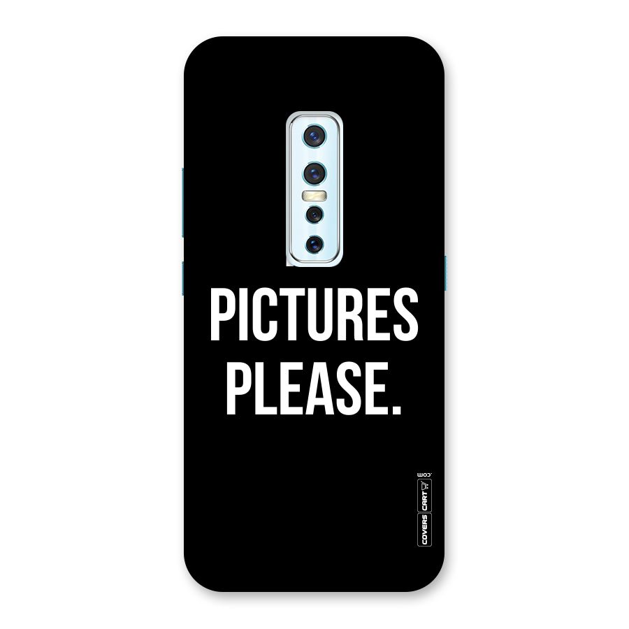 No Pictures Please Back Case for Vivo V17 Pro