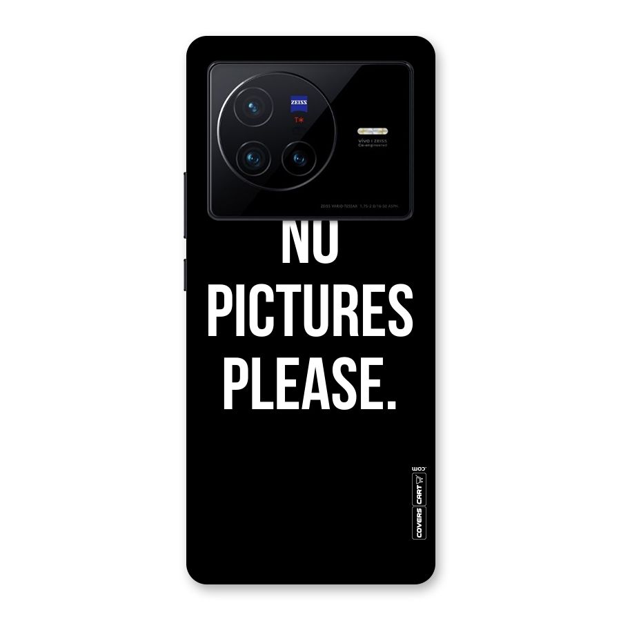 No Pictures Please Back Case for Vivo X80