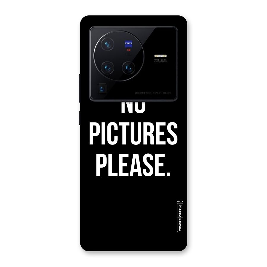 No Pictures Please Back Case for Vivo X80 Pro