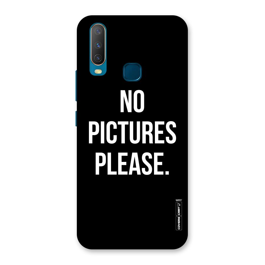 No Pictures Please Back Case for Vivo Y11