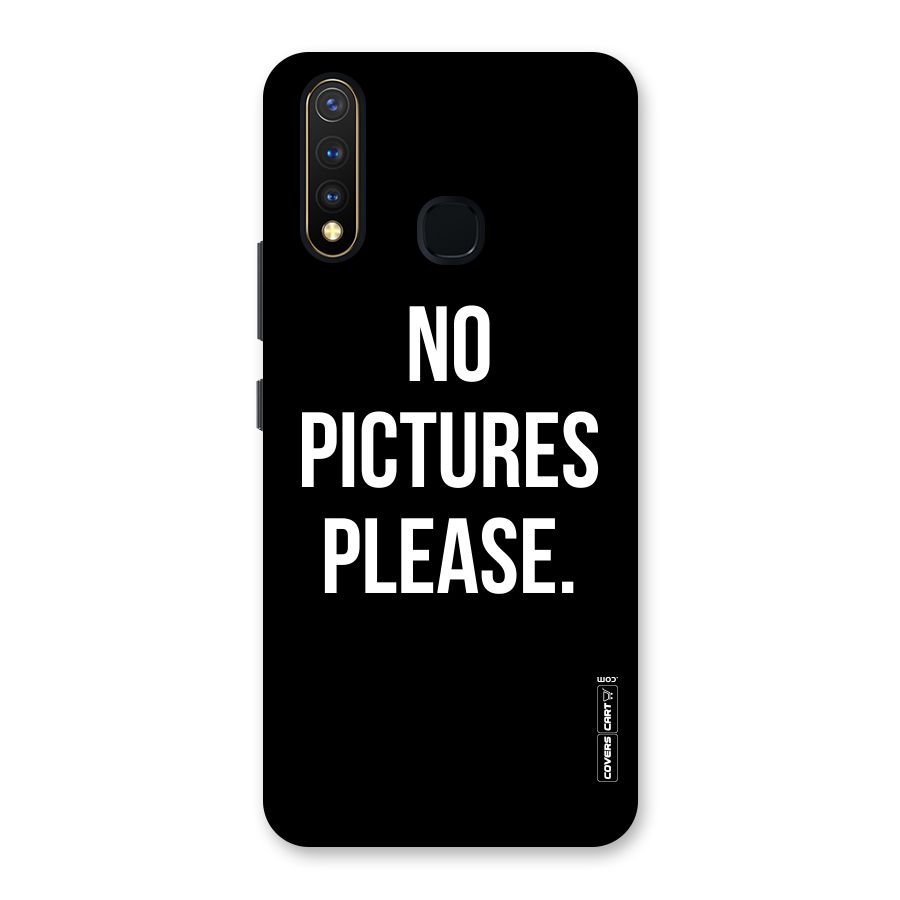 No Pictures Please Back Case for Vivo Y19