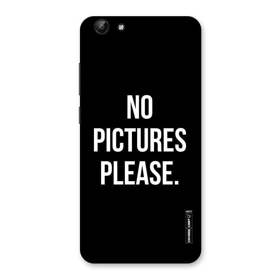 No Pictures Please Back Case for Vivo Y69