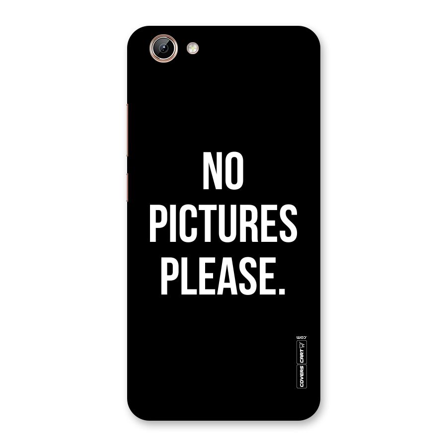 No Pictures Please Back Case for Vivo Y71