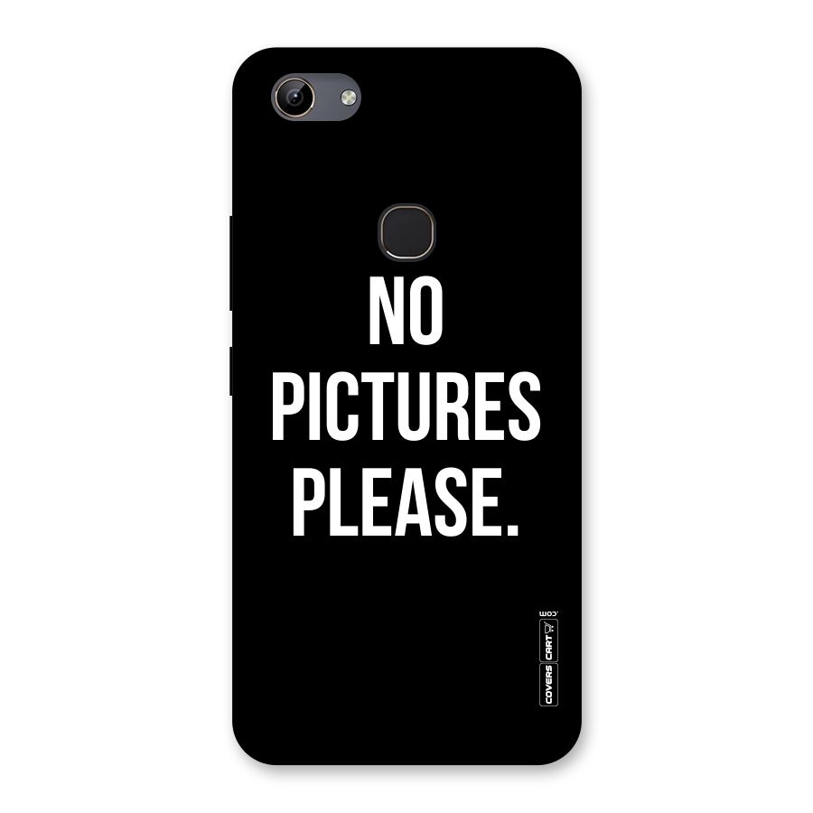 No Pictures Please Back Case for Vivo Y81