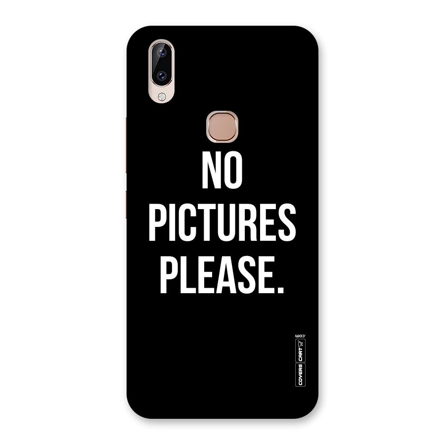 No Pictures Please Back Case for Vivo Y83 Pro