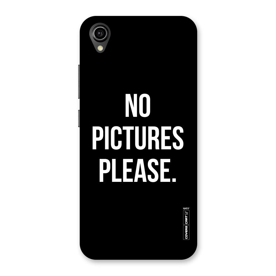No Pictures Please Back Case for Vivo Y90