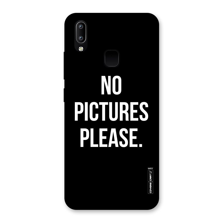 No Pictures Please Back Case for Vivo Y93