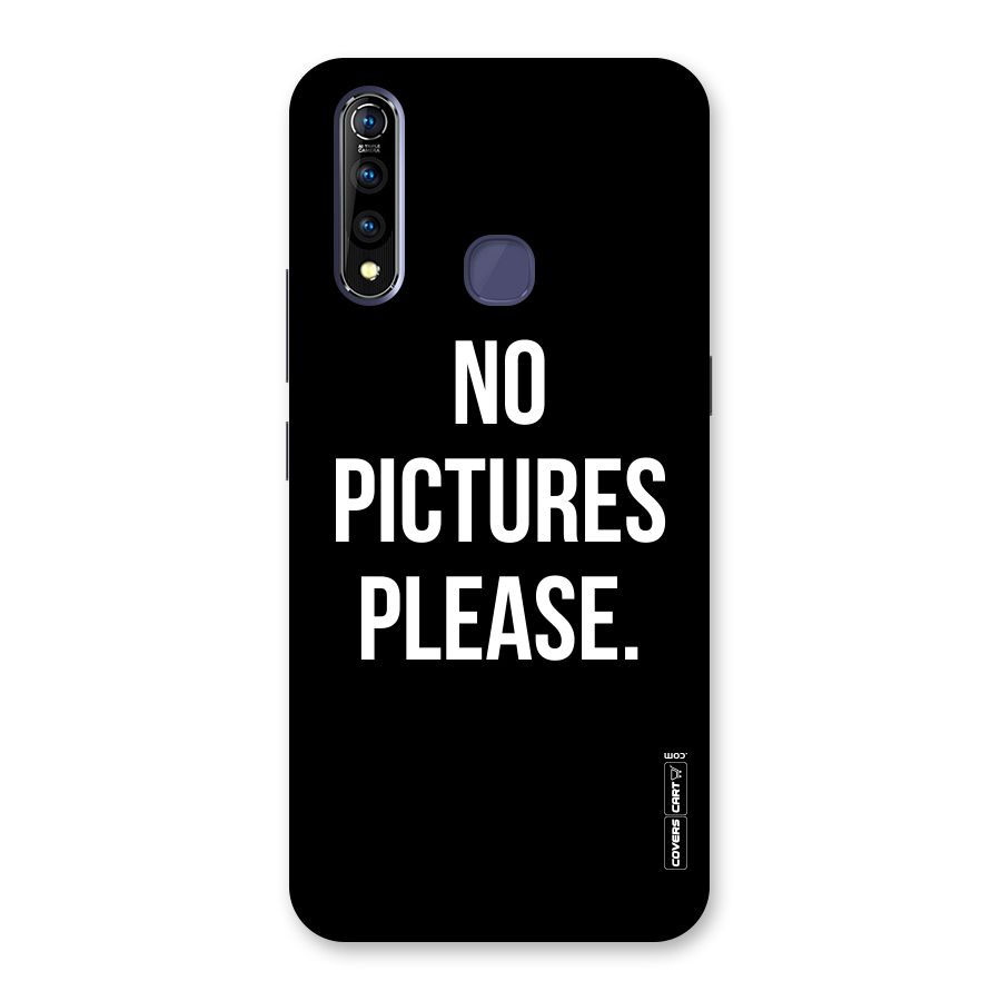 No Pictures Please Back Case for Vivo Z1 Pro
