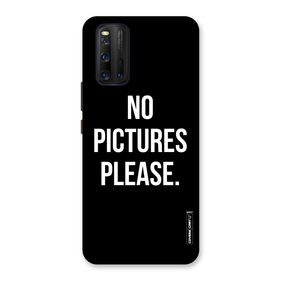 No Pictures Please Back Case for Vivo iQOO 3