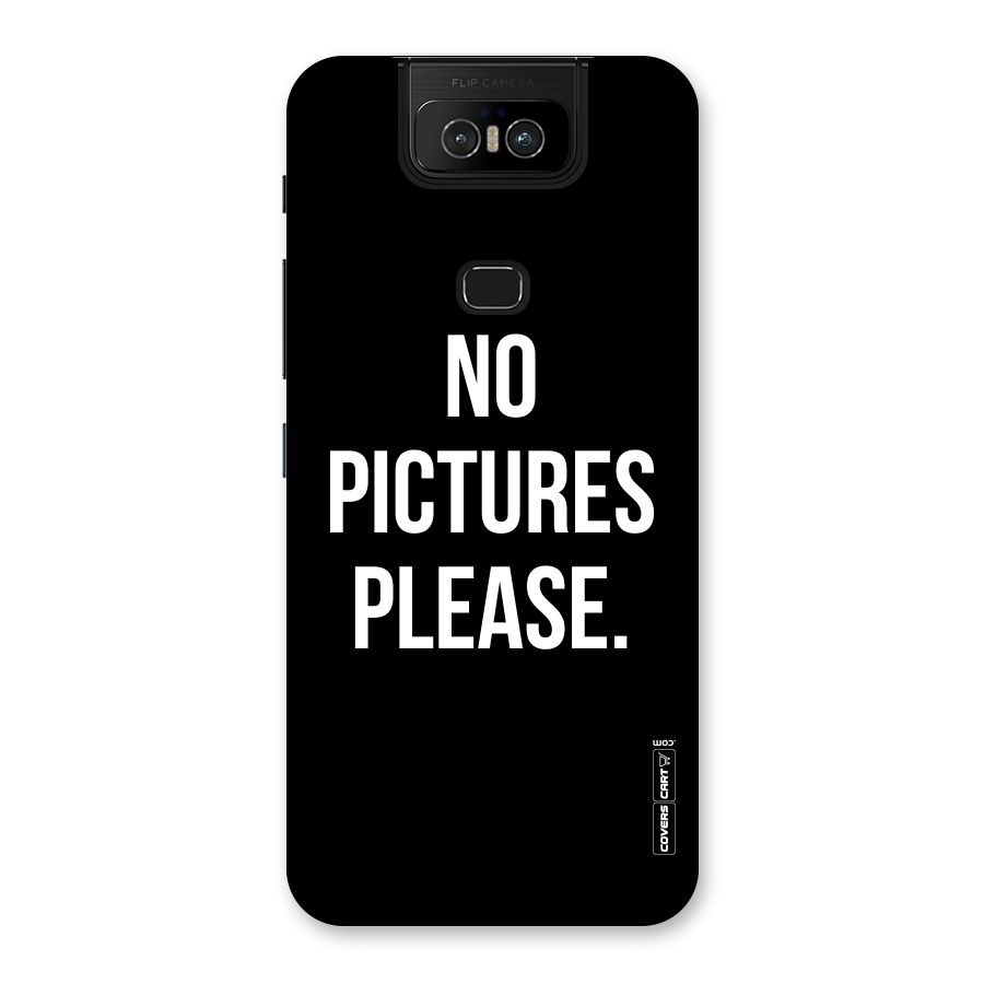 No Pictures Please Back Case for Zenfone 6z