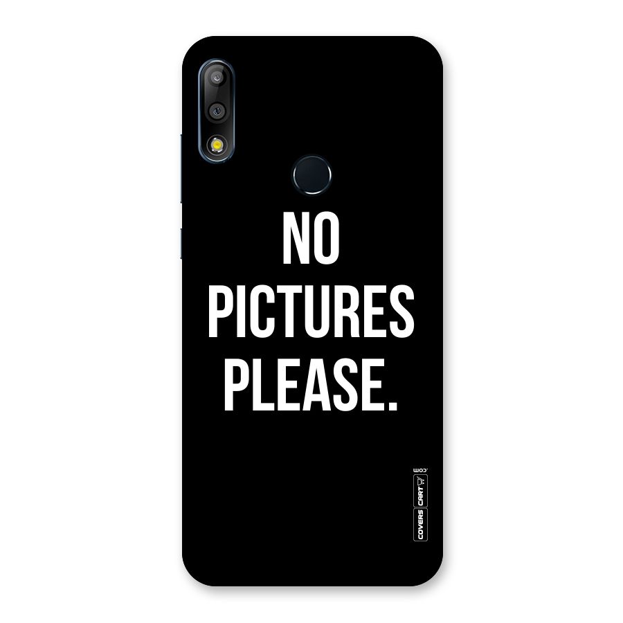 No Pictures Please Back Case for Zenfone Max Pro M2