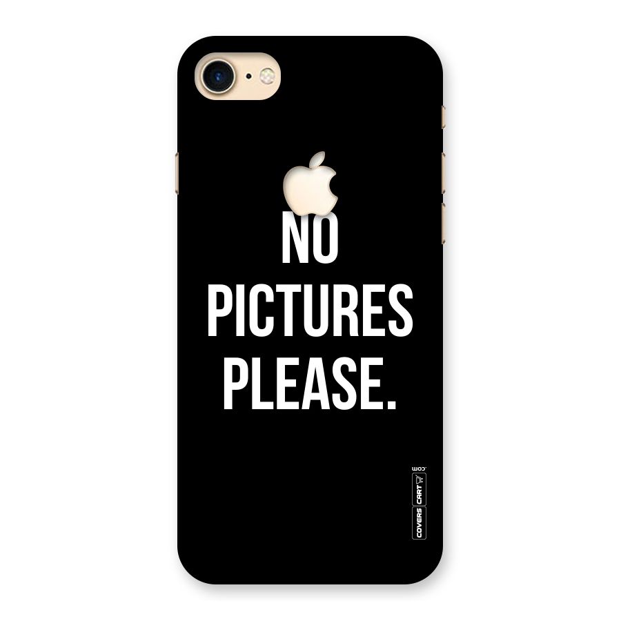 No Pictures Please Back Case for iPhone 7 Apple Cut