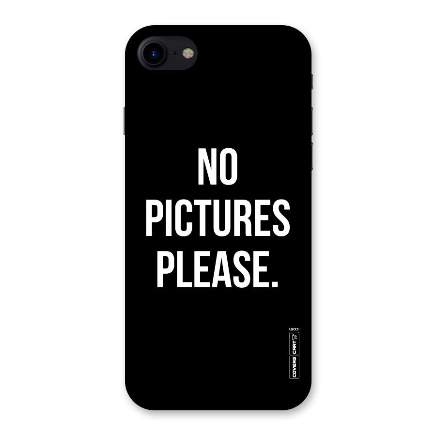 No Pictures Please Back Case for iPhone SE 2020